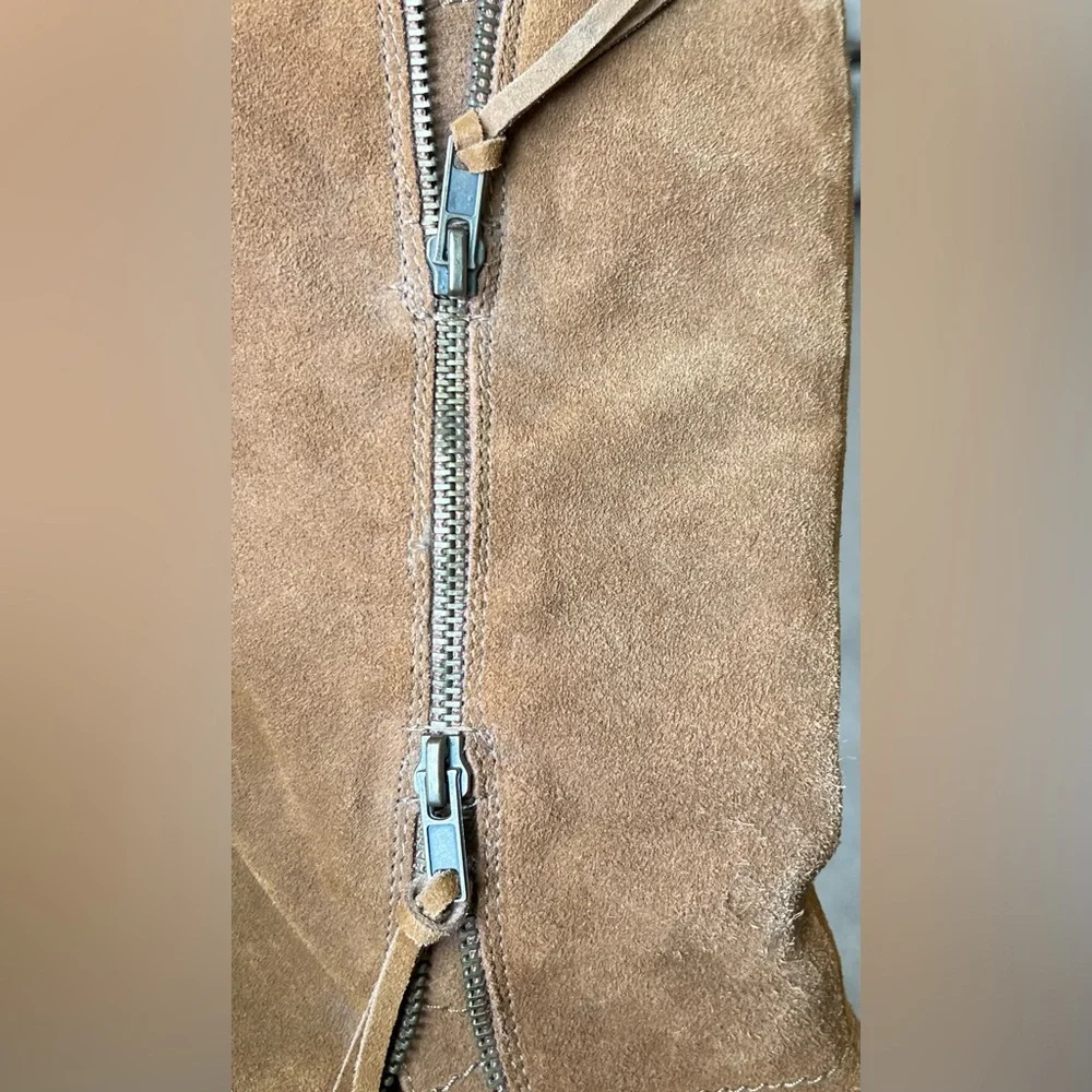 White Mountain Tan Suede Wedge Boots - Picture 13 of 15